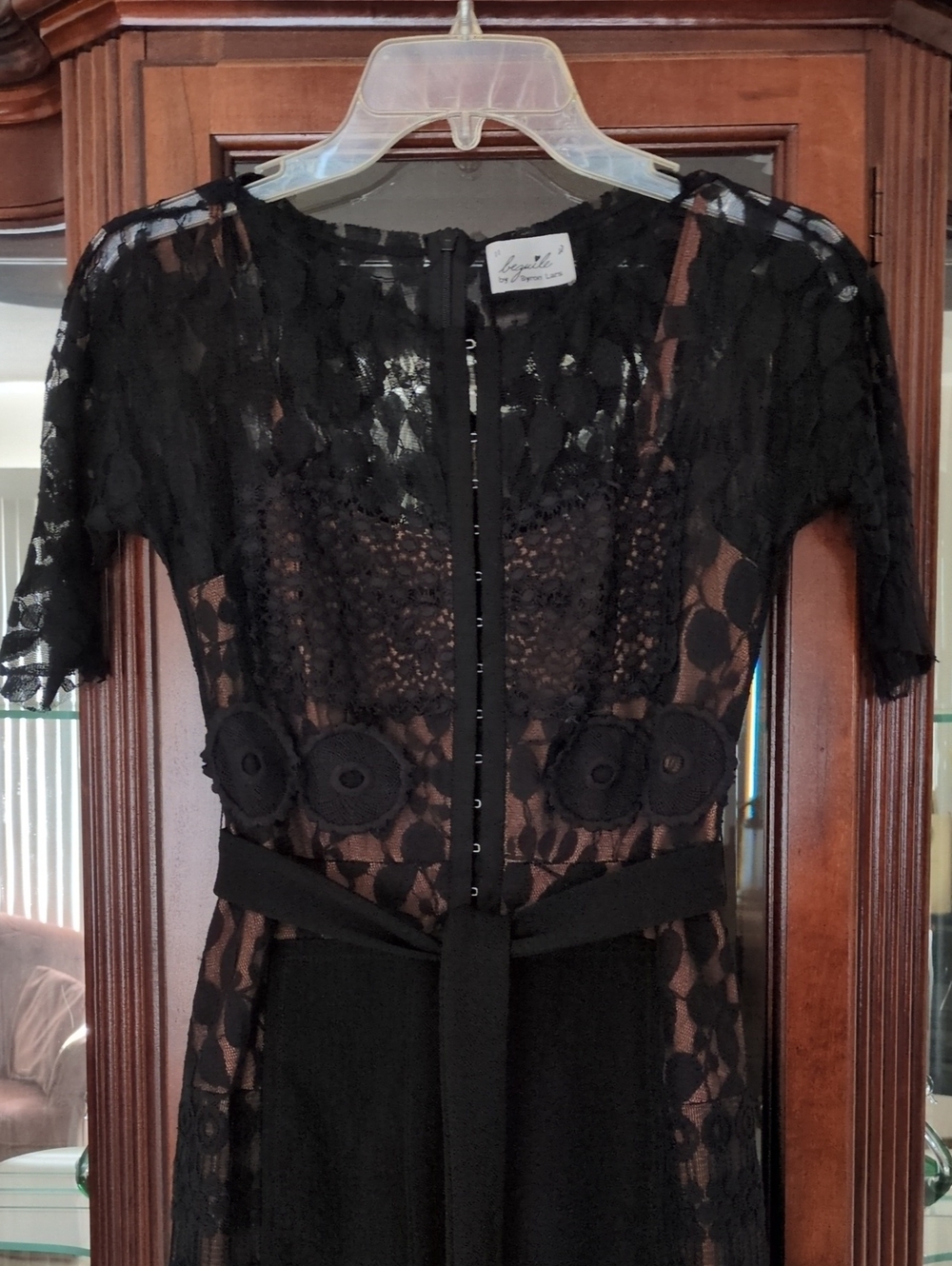 Byron Lars Black Lace Overlay Women’s Dress